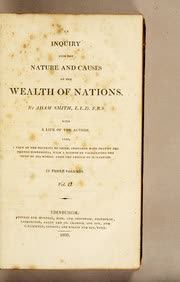 Cover of An Inquiry into the Nature and Causes of the Wealth of Nations