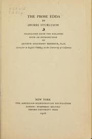 Cover of Prose Edda