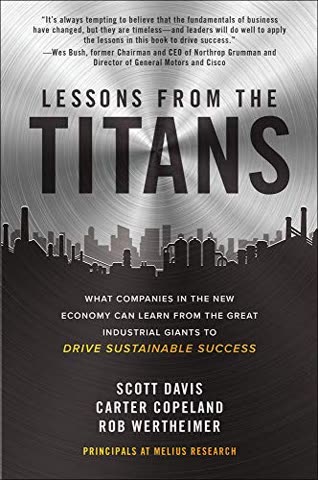 Cover of Lessons from the Titans by Scott Davis and Rob Worthheimer