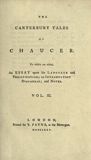 Cover of The Canterbury Tales by Geoffrey Chaucer