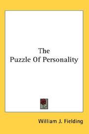 Cover of The Puzzle of Personality by Unknown