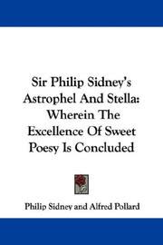 Cover of Astrophel and Stella