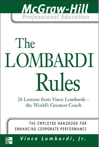 Cover of The Lombardi Rules by Vince Lombardi Jr.