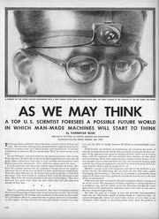 Cover of As We May Think by Vannevar Bush