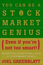 Cover of You Can Be a Stock Market Genius