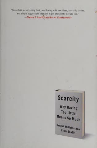 Cover of Scarcity: Why Having Too Little Means So Much by Sendhil Mullainathan and Eldar Shafir