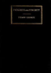 Cover of Progress and Poverty