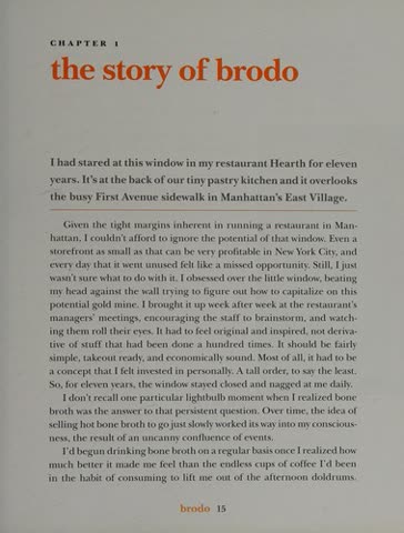 Cover of Brodo: A Bone Broth Cookbook by Marco Canora