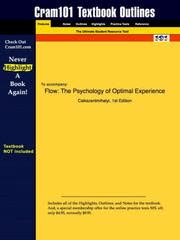 Cover of Flow: The Psychology of Optimal Experience