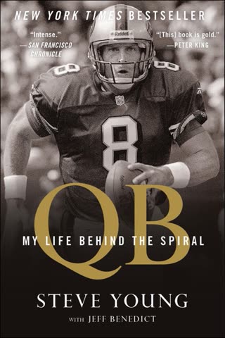 Cover of QB: My Life Behind the Spiral by Steve Young