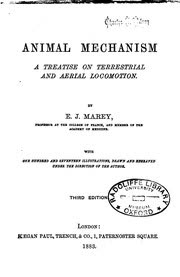 Cover of Animal Mechanism: A Treatise on Terrestrial and Aerial Locomotion by Etienne-Jules Marey