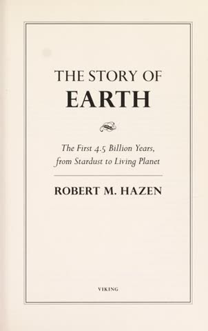 Cover of The Story of Earth: The First 4.5 Billion Years, from Stardust to Living Planet