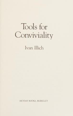 Cover of Tools for Conviviality