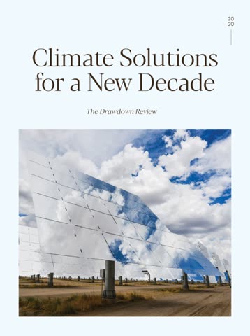 Cover of The Drawdown Review by Project Drawdown