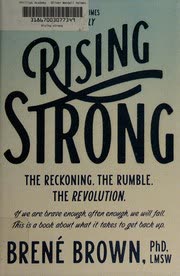 Cover of Rising Strong by Brené Brown