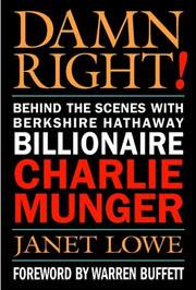 Cover of Damn Right by Janet Lowe