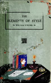 Cover of The Elements of Style by William Strunk Jr. and E.B. White