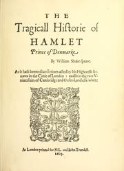 Cover of Hamlet by William Shakespeare