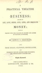 Cover of A Practical Treatise on Business by Edwin Freedley