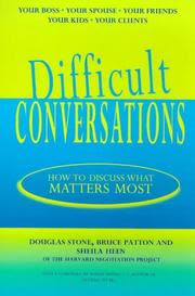 Cover of Difficult Conversations