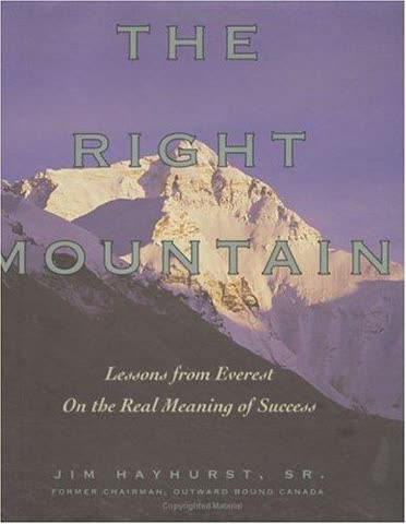 Cover of The Right Mountain: Practical Wisdom for Achieving True Wealth