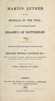 Cover of On the Bondage of the Will