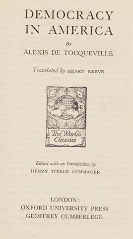 Cover of Democracy in America