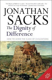 Cover of The Dignity of Difference by Jonathan Sacks