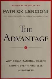 Cover of The Advantage by Patrick Lencioni