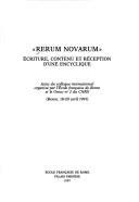 Cover of Rerum novarum