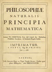 Cover of Philosophiae Naturalis Principia Mathematica by Isaac Newton