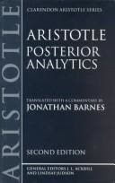 Cover of Posterior Analytics by Aristotle