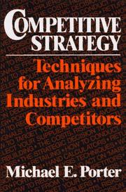 Cover of Competitive Strategy by Michael E. Porter