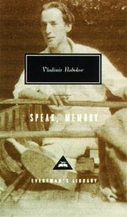 Cover of Speak, Memory by Vladimir Nabokov