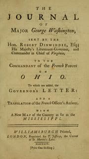 Cover of The Journal of Major George Washington by George Washington