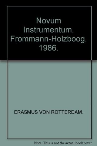 Cover of Novum Instrumentum omne