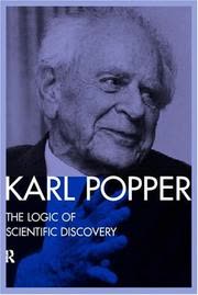 Cover of The Logic of Scientific Discovery by Karl Popper